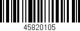 Código de barras (EAN, GTIN, SKU, ISBN): '45820105'