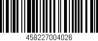 Código de barras (EAN, GTIN, SKU, ISBN): '458227004026'