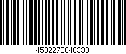 Código de barras (EAN, GTIN, SKU, ISBN): '4582270040338'