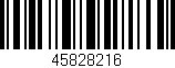 Código de barras (EAN, GTIN, SKU, ISBN): '45828216'