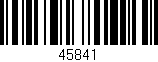 Código de barras (EAN, GTIN, SKU, ISBN): '45841'