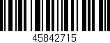 Código de barras (EAN, GTIN, SKU, ISBN): '45842715'