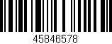 Código de barras (EAN, GTIN, SKU, ISBN): '45846578'