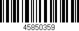 Código de barras (EAN, GTIN, SKU, ISBN): '45850359'