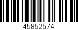 Código de barras (EAN, GTIN, SKU, ISBN): '45852574'