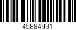 Código de barras (EAN, GTIN, SKU, ISBN): '45884991'