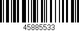 Código de barras (EAN, GTIN, SKU, ISBN): '45885533'