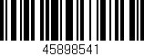 Código de barras (EAN, GTIN, SKU, ISBN): '45898541'