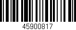 Código de barras (EAN, GTIN, SKU, ISBN): '45900817'