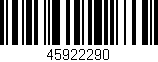 Código de barras (EAN, GTIN, SKU, ISBN): '45922290'