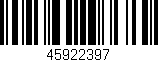 Código de barras (EAN, GTIN, SKU, ISBN): '45922397'
