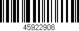 Código de barras (EAN, GTIN, SKU, ISBN): '45922906'