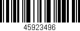 Código de barras (EAN, GTIN, SKU, ISBN): '45923496'