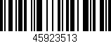 Código de barras (EAN, GTIN, SKU, ISBN): '45923513'