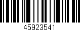 Código de barras (EAN, GTIN, SKU, ISBN): '45923541'