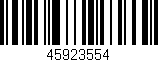 Código de barras (EAN, GTIN, SKU, ISBN): '45923554'