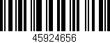 Código de barras (EAN, GTIN, SKU, ISBN): '45924656'