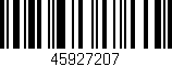 Código de barras (EAN, GTIN, SKU, ISBN): '45927207'