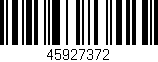 Código de barras (EAN, GTIN, SKU, ISBN): '45927372'
