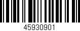 Código de barras (EAN, GTIN, SKU, ISBN): '45930901'