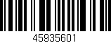 Código de barras (EAN, GTIN, SKU, ISBN): '45935601'