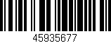 Código de barras (EAN, GTIN, SKU, ISBN): '45935677'