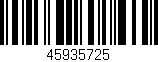 Código de barras (EAN, GTIN, SKU, ISBN): '45935725'