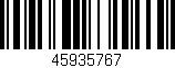 Código de barras (EAN, GTIN, SKU, ISBN): '45935767'