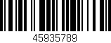 Código de barras (EAN, GTIN, SKU, ISBN): '45935789'