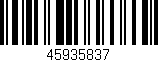 Código de barras (EAN, GTIN, SKU, ISBN): '45935837'