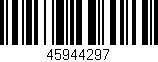 Código de barras (EAN, GTIN, SKU, ISBN): '45944297'