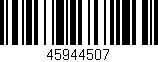 Código de barras (EAN, GTIN, SKU, ISBN): '45944507'