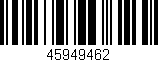 Código de barras (EAN, GTIN, SKU, ISBN): '45949462'