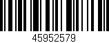 Código de barras (EAN, GTIN, SKU, ISBN): '45952579'