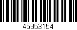 Código de barras (EAN, GTIN, SKU, ISBN): '45953154'