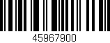 Código de barras (EAN, GTIN, SKU, ISBN): '45967900'