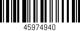 Código de barras (EAN, GTIN, SKU, ISBN): '45974940'