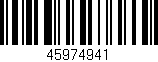 Código de barras (EAN, GTIN, SKU, ISBN): '45974941'