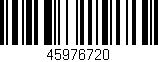 Código de barras (EAN, GTIN, SKU, ISBN): '45976720'
