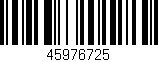 Código de barras (EAN, GTIN, SKU, ISBN): '45976725'