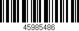Código de barras (EAN, GTIN, SKU, ISBN): '45985486'