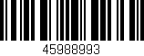 Código de barras (EAN, GTIN, SKU, ISBN): '45988993'