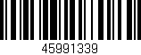 Código de barras (EAN, GTIN, SKU, ISBN): '45991339'
