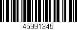Código de barras (EAN, GTIN, SKU, ISBN): '45991345'