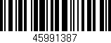 Código de barras (EAN, GTIN, SKU, ISBN): '45991387'