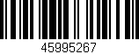 Código de barras (EAN, GTIN, SKU, ISBN): '45995267'