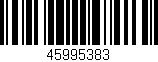Código de barras (EAN, GTIN, SKU, ISBN): '45995383'