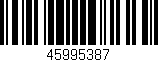 Código de barras (EAN, GTIN, SKU, ISBN): '45995387'