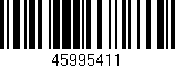 Código de barras (EAN, GTIN, SKU, ISBN): '45995411'