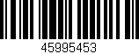 Código de barras (EAN, GTIN, SKU, ISBN): '45995453'